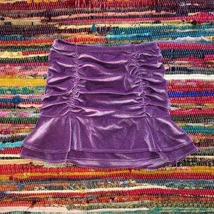 Purple Velvet Skirt